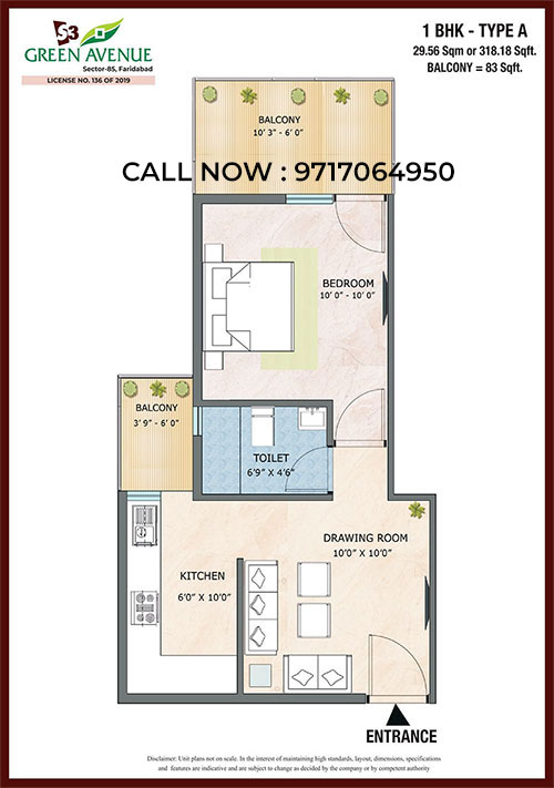 1BHK Plan A