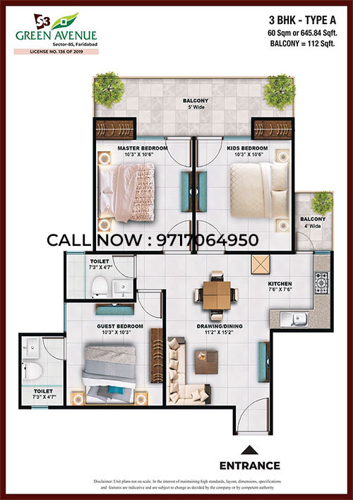 3BHK Type A